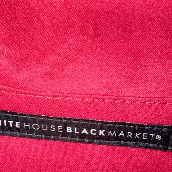 White House Black Market Burgundy Clutch with Bow & Removable Chain Strap - Picture 4 of 11
